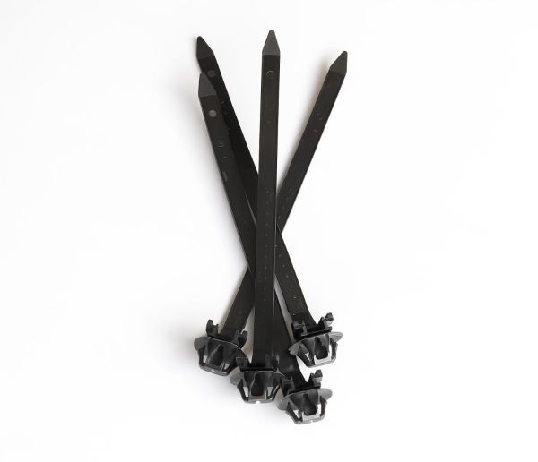 7.2mm x 155mm Toyota Black Push Type Cable Ties