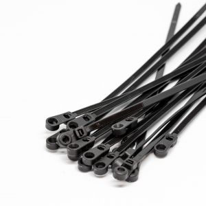 4.8mm x 200mm Mountable Cable Ties 100pcs
